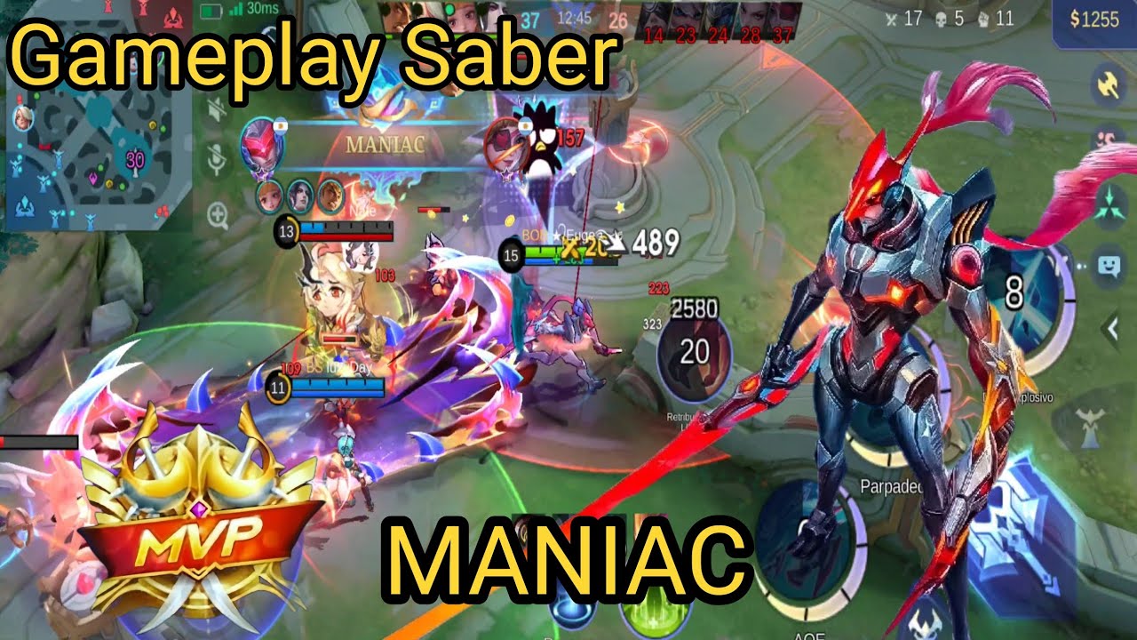 Top global saber #gameplaymlbb #saber #mlbb #maniac 