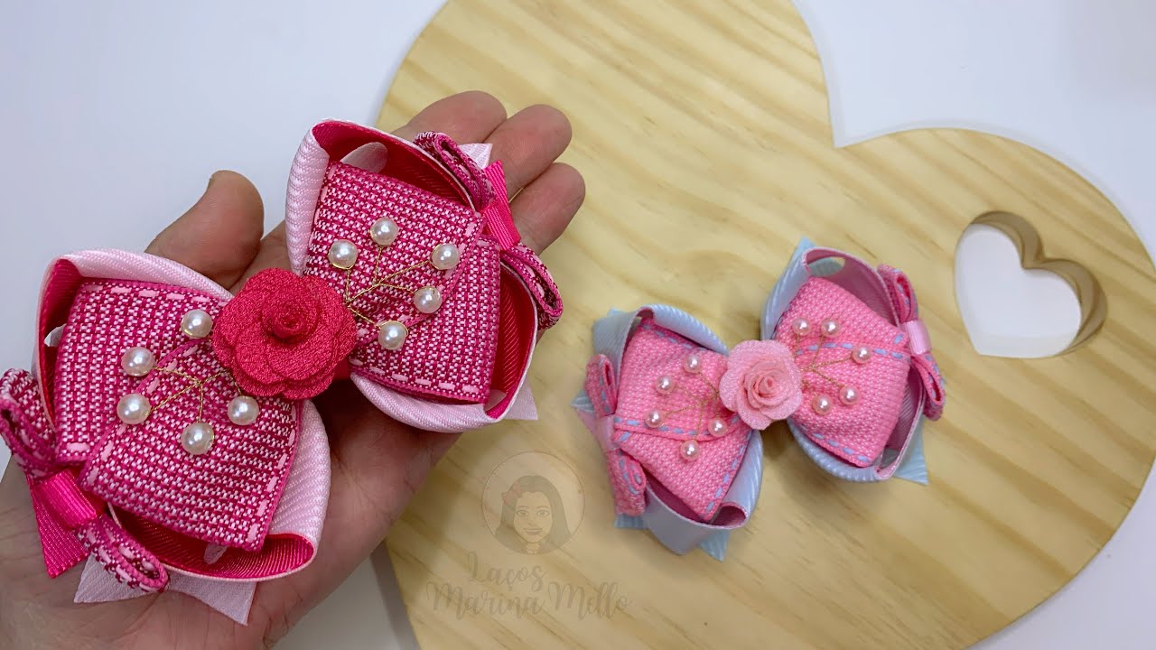 LAÇO AMORA INVERTIDO COM LAÇO CRUZADO/Ribbon🎀@lacosmarinamello