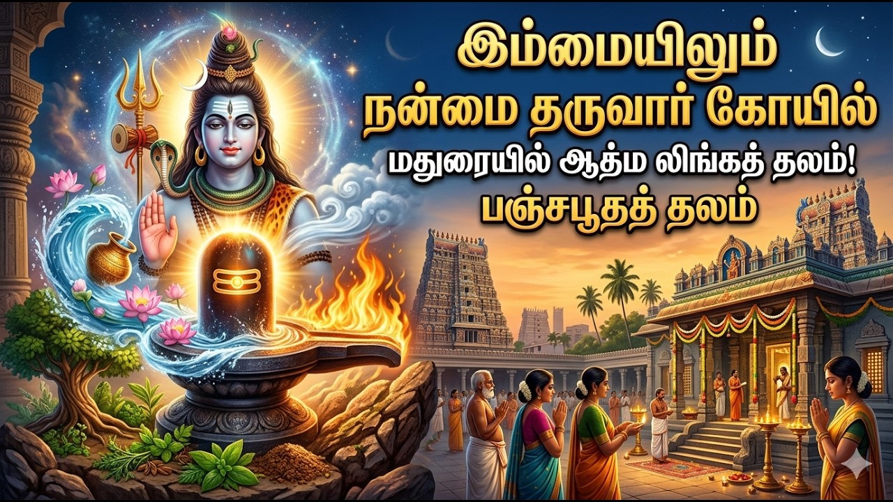 மதுரையில் ஆத்ம லிங்கத் தலம்! | இம்மையிலும் நன்மை தருவார் கோயில் | பஞ்சபூதத் தலம் Madurai #templetour