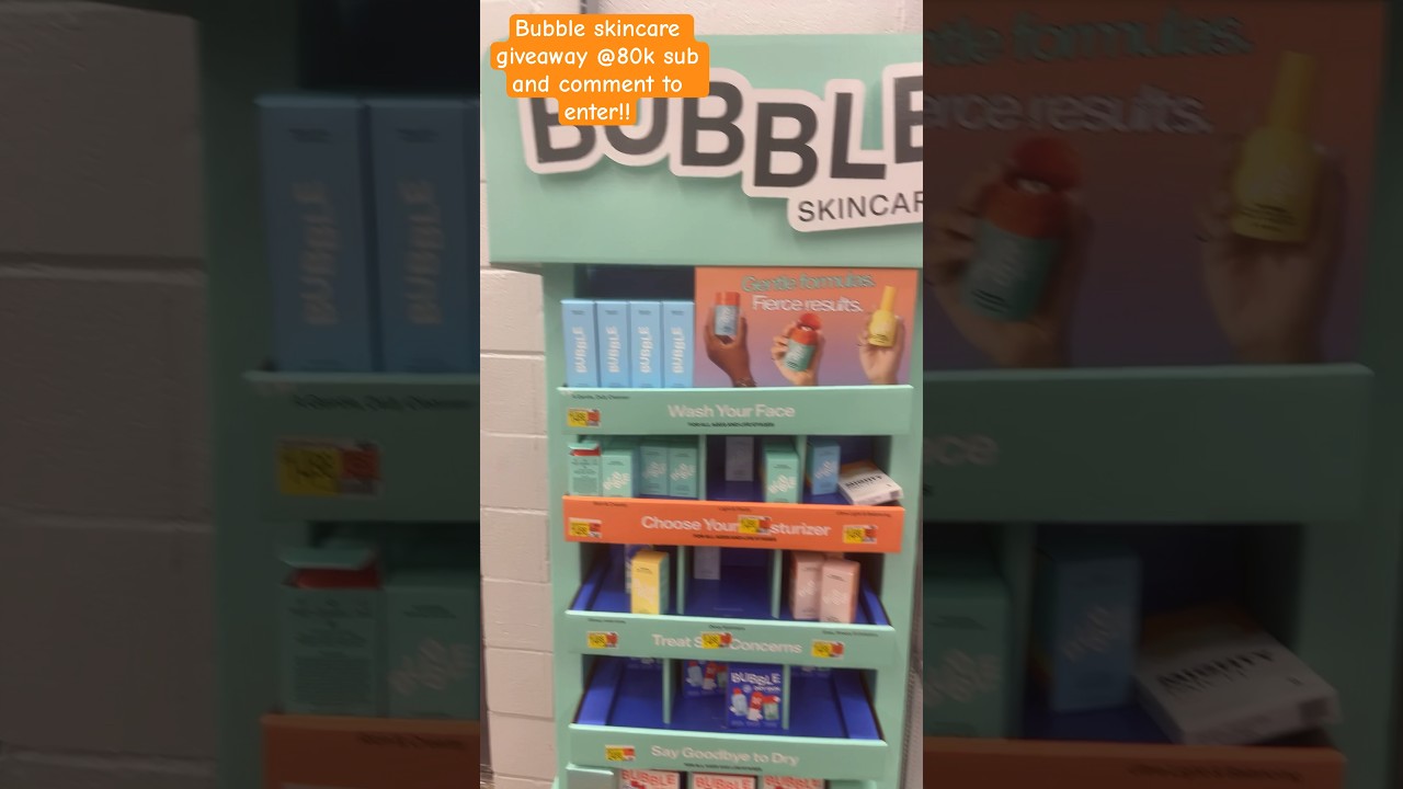 Новая витрина средств по уходу за кожей Bubble Skincare в Walmart! #bubbleskincare #bubbleambassa...