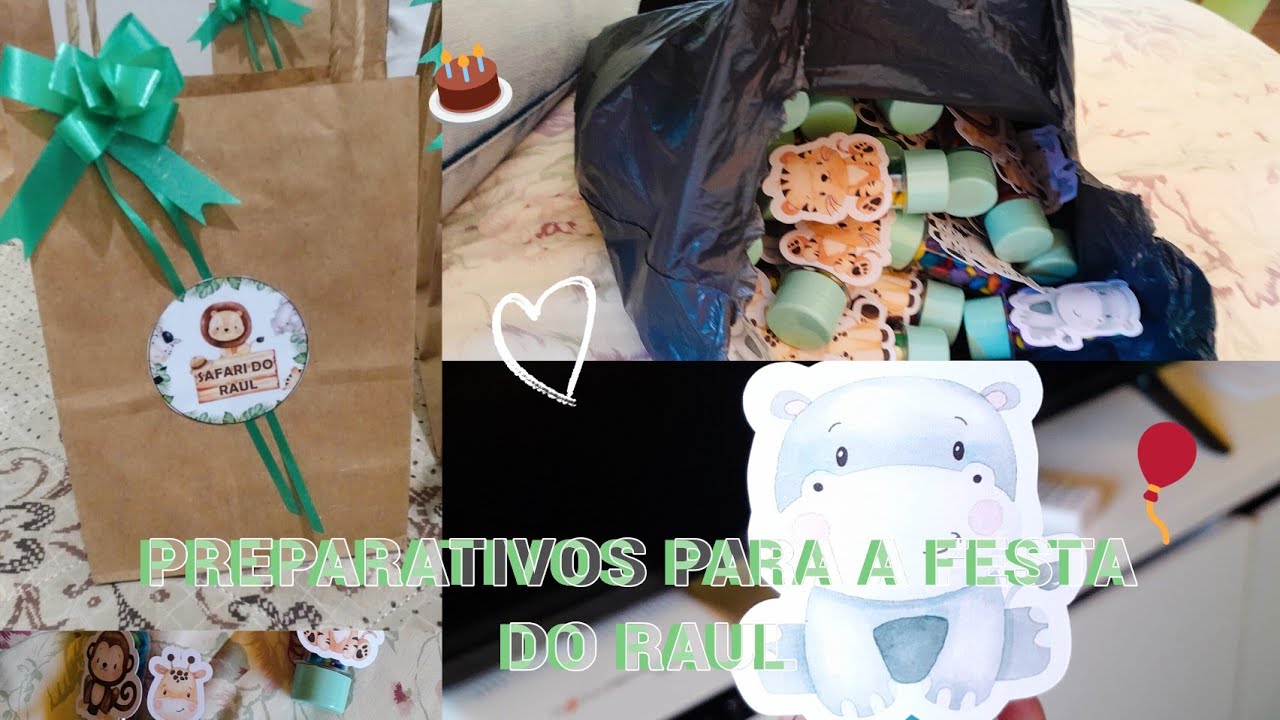 PREPARATIVOS PARA O ANIVERSÁRIO DE 1 ANO DO RAUL / TEMA SAFARI @vivendoamaternidade