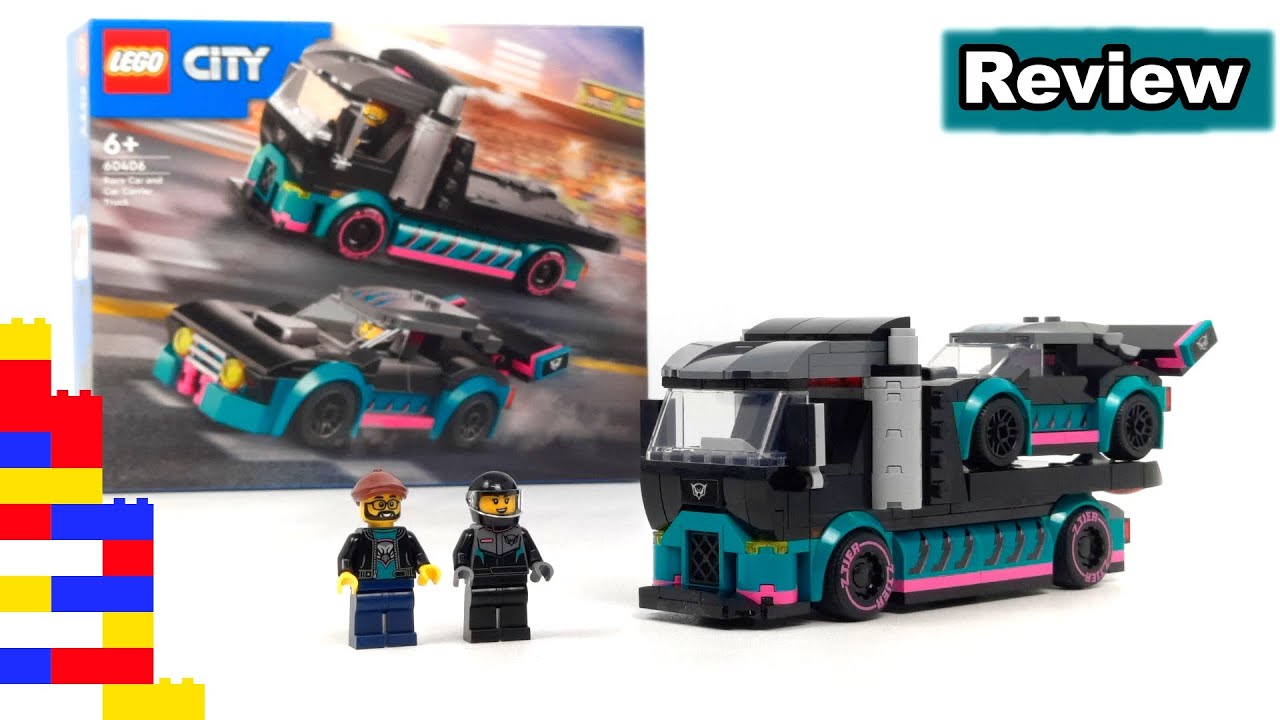 Neuer Truck: Neuer Tiefpunkt oder doch ganz gut? LEGO® 60406 Autotransporter mit Rennwagen [Review]
