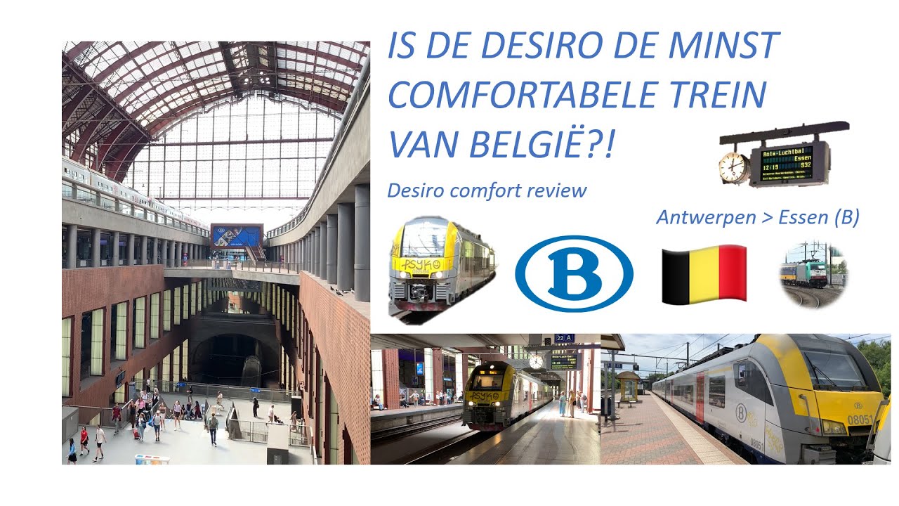 Is de DESIRO de MINST COMFORTABELE trein van BELGIË?! Review NMBS Desiro #detreinreizigervlogt