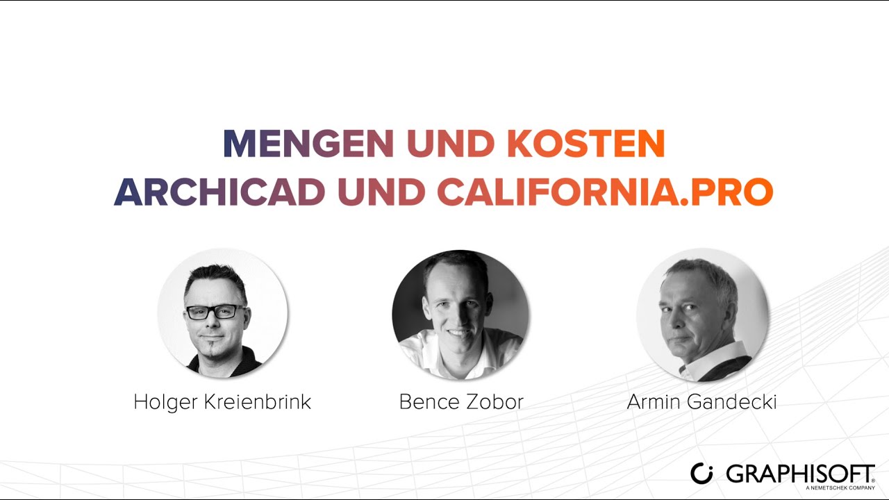 Mengen und Kosten: Archicad und California.pro