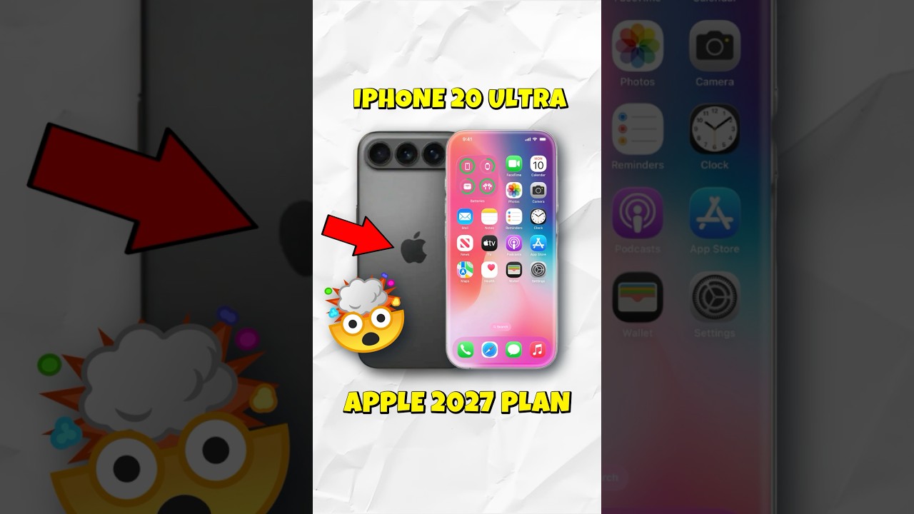 iPhone 20 Series Leaked 🤯 Apple Secret Plan 🔥 #shorts #apple #iphone