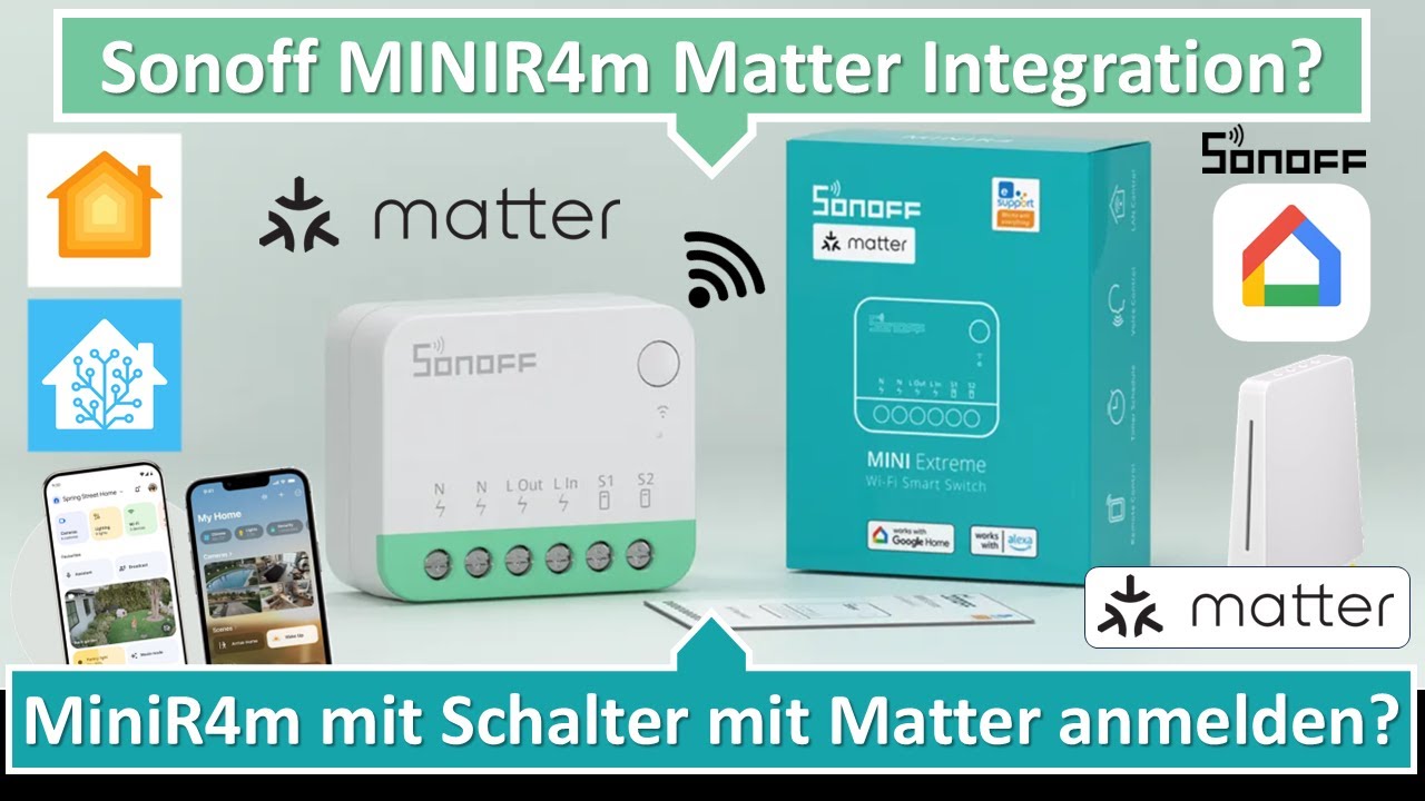 Sonoff MiniR4m Extrem Matter Integration? Anschluss… Anmeldung?