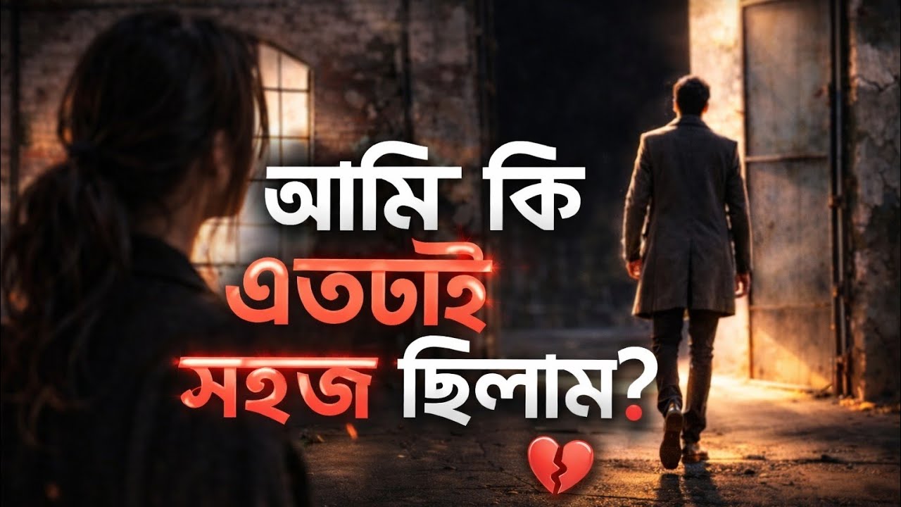 Ami Ki Ettotai Shohoj Chilam 💔 | আমি কি এতটাই সহজ ছিলাম | New Bangla Sad Song 2026 | Heart Touching 