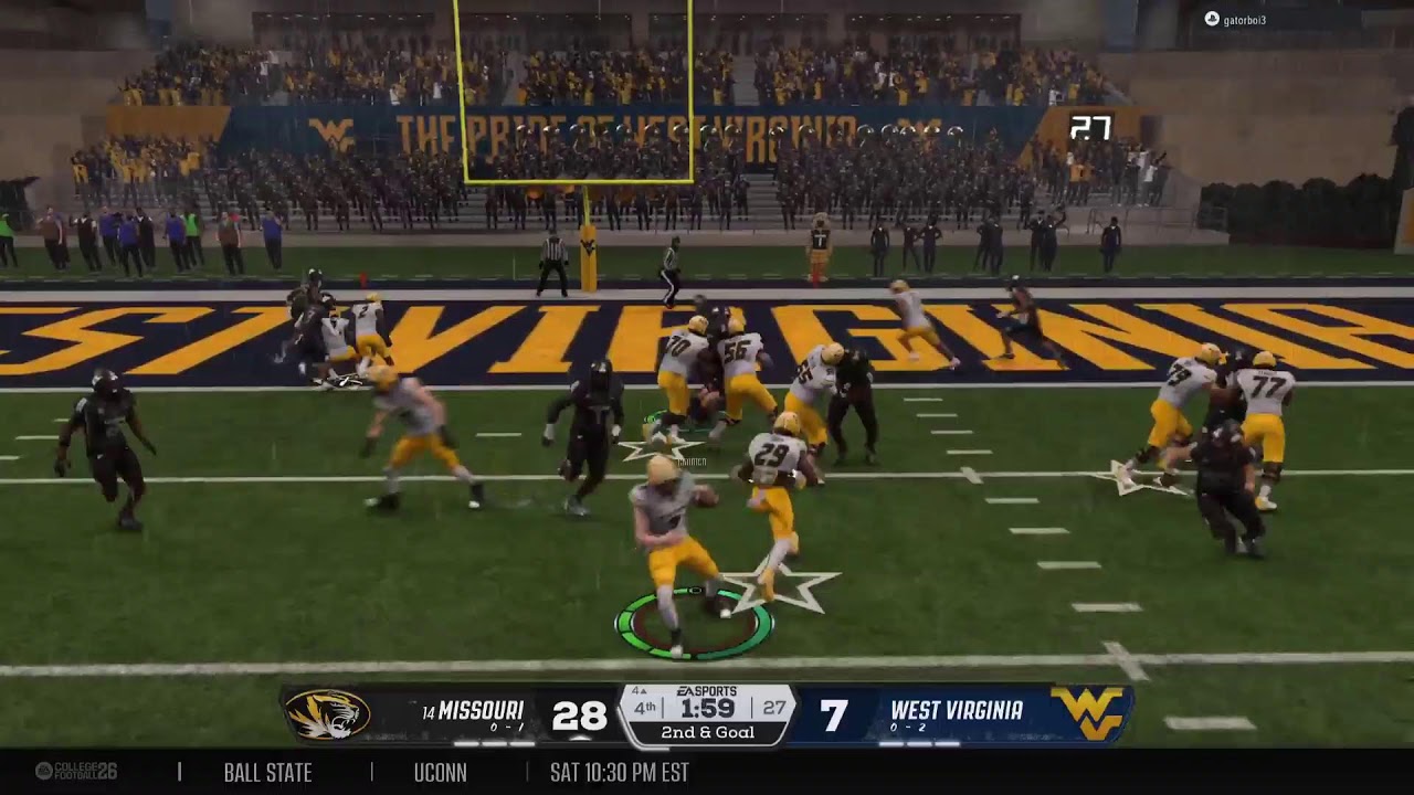 CF26 GEM WEST VIRGINIA vs Missouri