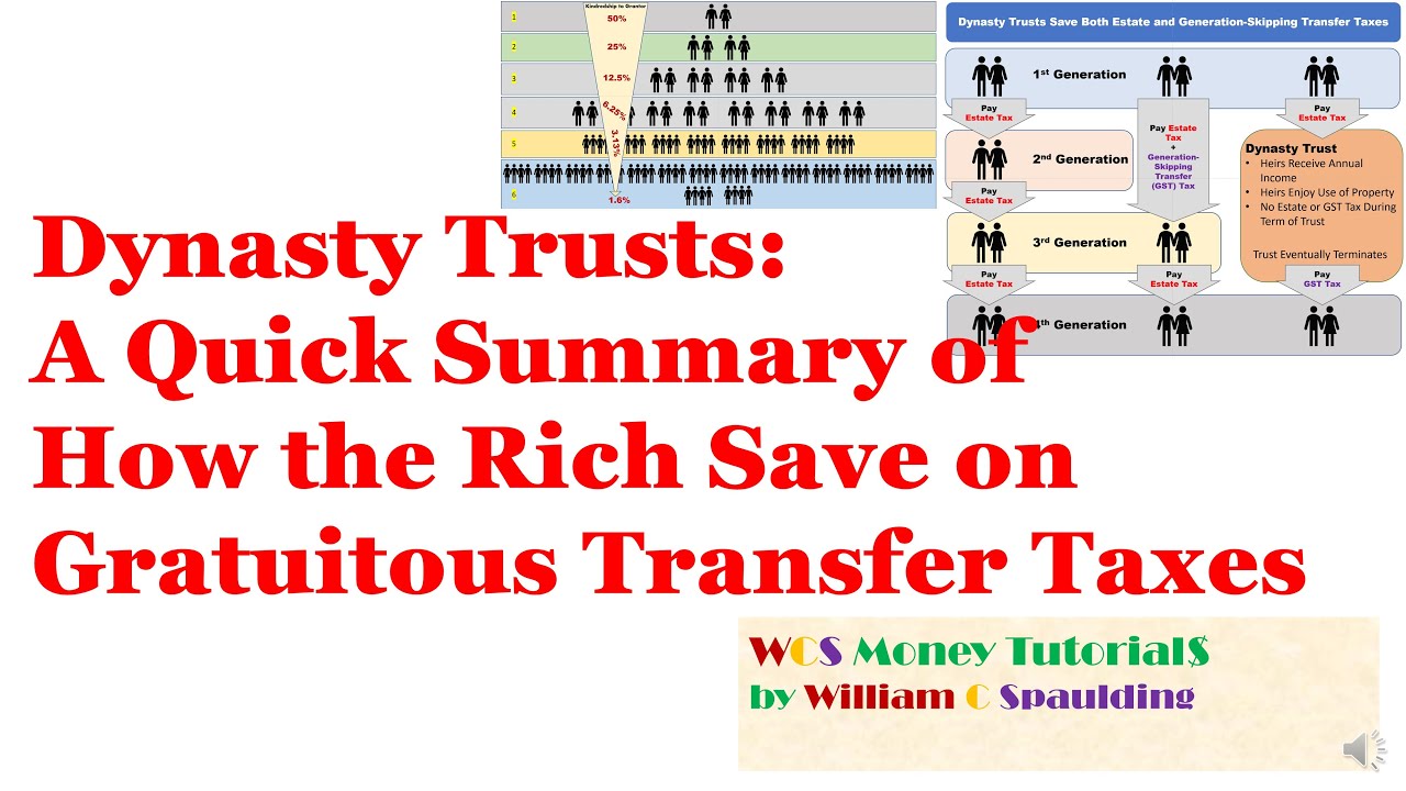 Династические трасты: краткий обзор того, как богатые экономят на безвозмездных трансфертных налогах