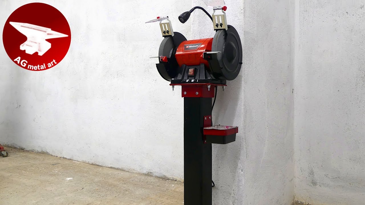 Build a Bench Grinder Stand from Metal and Wood - Step by Step Guide
