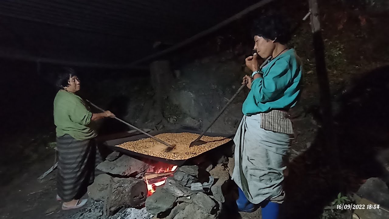 The way of making Tengma, the beaten maize🌽🌽🌽