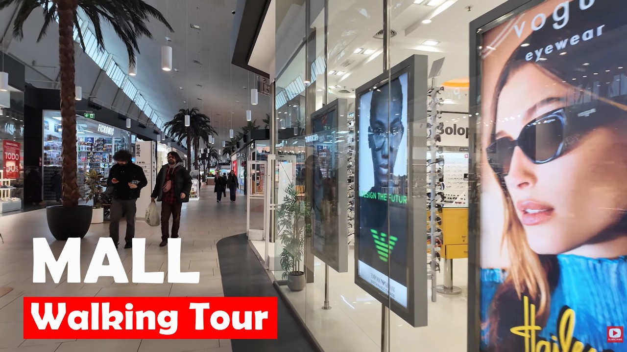 Mall Virtual Walk 2º round: EL SALER Valencia Spain Walking Tour 4K video // ASMR Ambient Sounds