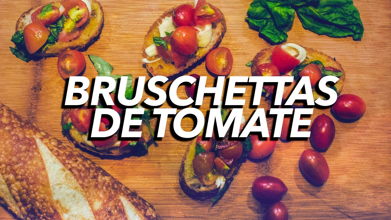 Bruschettas de Tomate y Albahaca - Receta Light