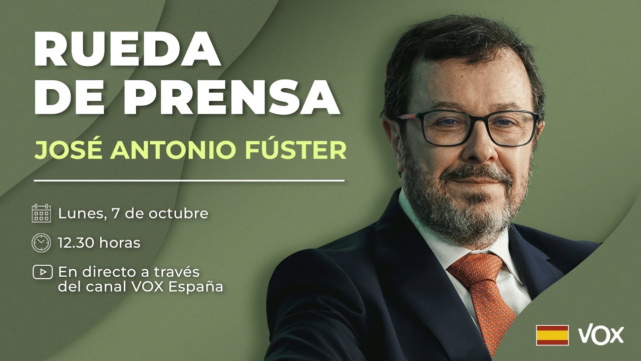 🔴 DIRECTO | Rueda de prensa de José Antonio Fúster