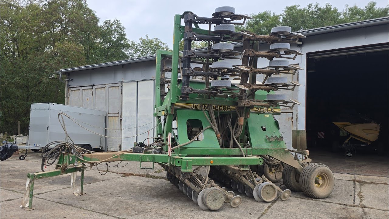 Besichtigung Drillmaschine John Deere 750A