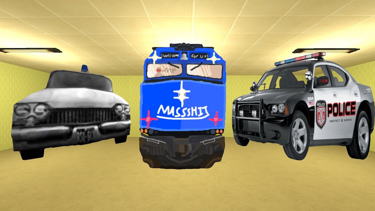 Commuter Rail, Patrulla and Police Car Nextbot | Garry's Mod