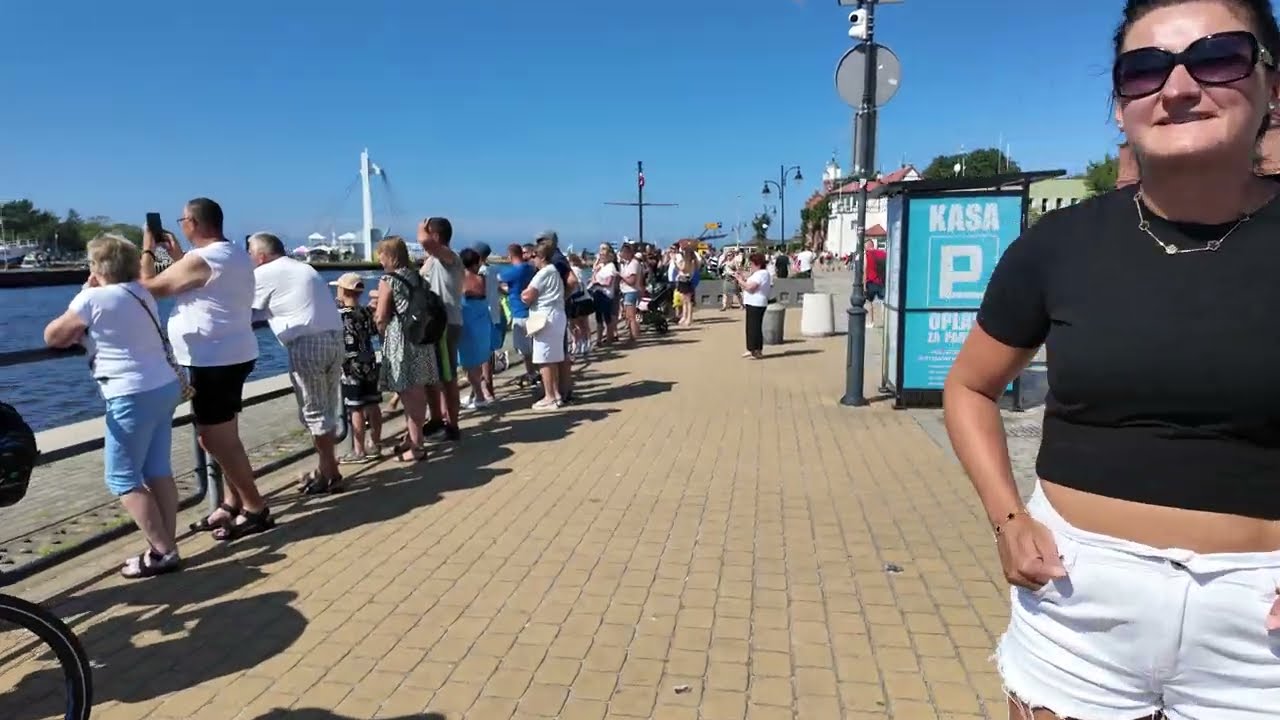Niezwykłe ujęcia z Ustki! Zobacz co się działo  porcie! Lato 2025 [4K]