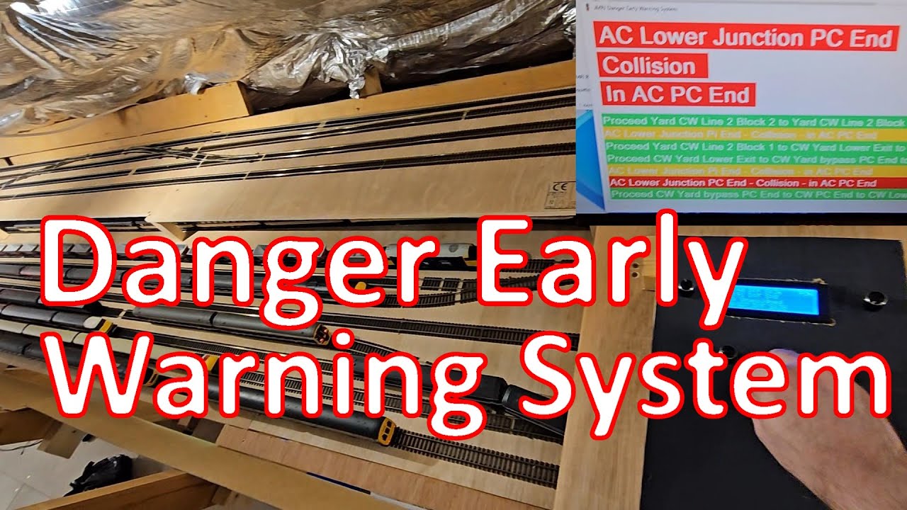 A danger early warning system for my model railway based on block detection and live turnout states