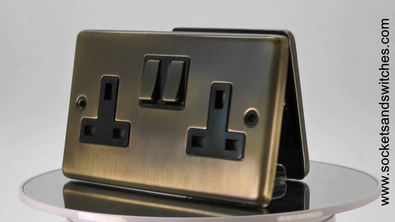 Classical Antique Brass Sockets and Switches
