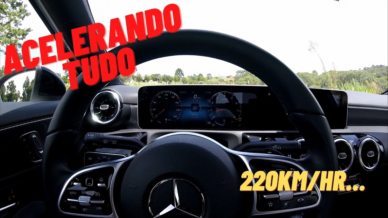 ACELERANDO E CONHECENDO A MERCEDES A250!!! ANDA MUITO, LUXO ABSURDO.