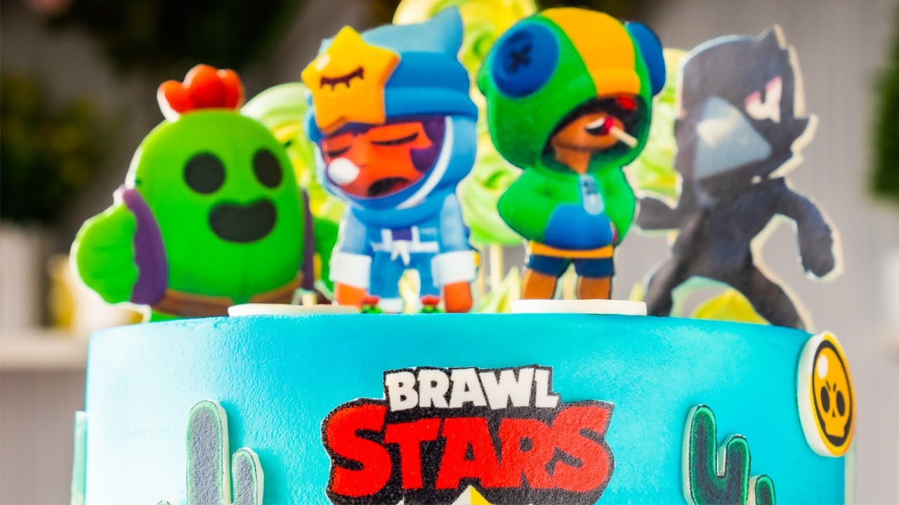 PASTEL INCREÍBLE para Boy Brawl Stars  Cómo decorar un pastel de cumpleaños.