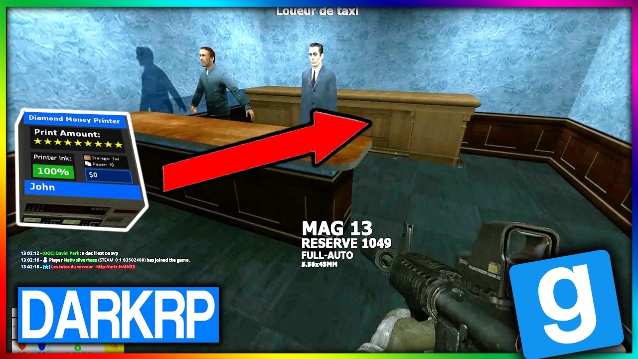 PRINTERS CACHÉS INVISIBLE A 100 % - GMOD DarkRP FR - MkProd