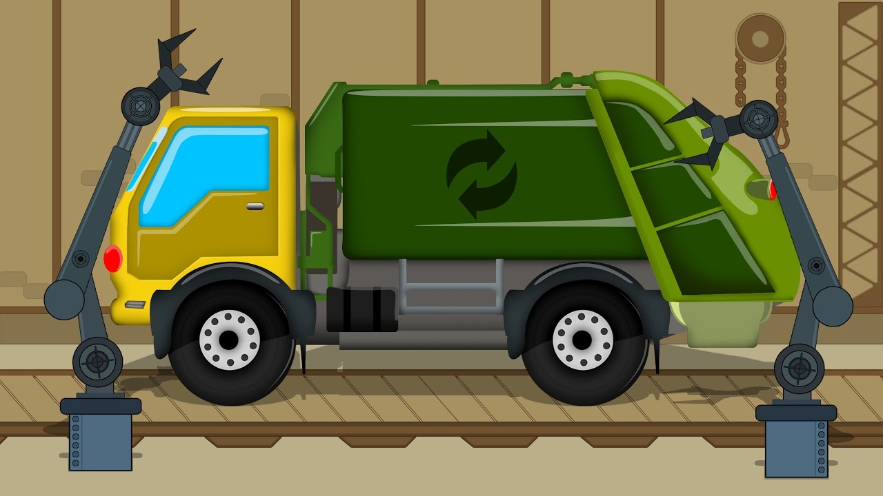 Garbage Truck | Car Garage | Toy Factory | Cartoon Video for Children