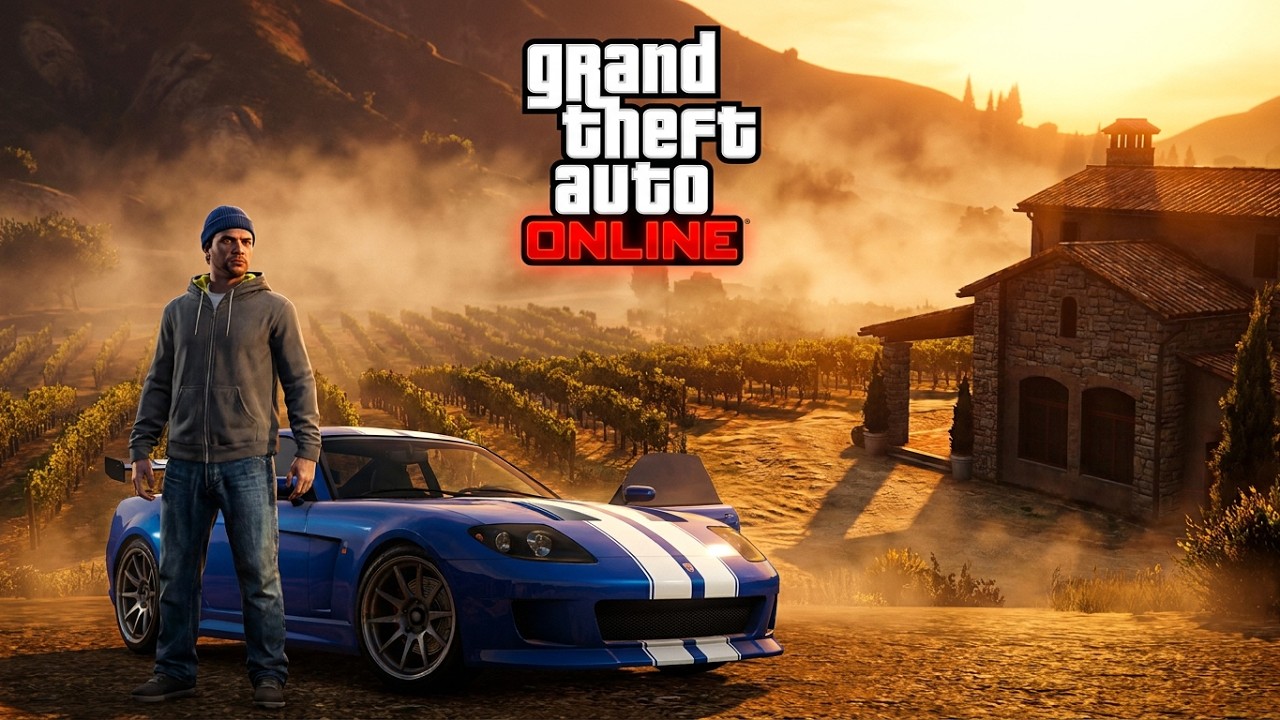 GTA ONLINE - regando el viñedo, martin