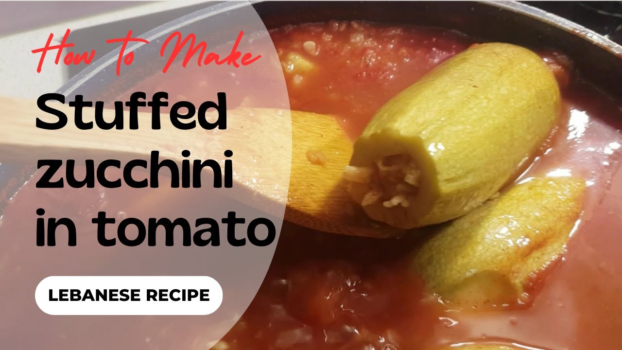 Learn how to make authentic Lebanese stuffed zucchini kousa mahshi
