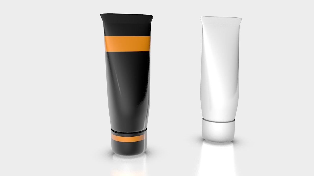 Cinema 4D Tuýp Kem #dohoamaytinh #thietkedohoa