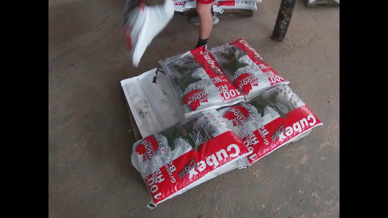 How to stack a ton of wood pellets