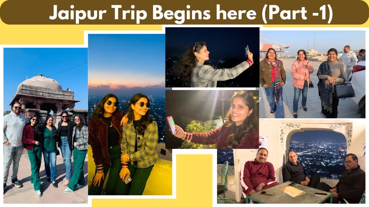 Jaipur Trip🚗(PART -1) |Missing our Husbands🥹| After shaadi pehla trip Mykaa walo ke saath❤️TTS 2.0