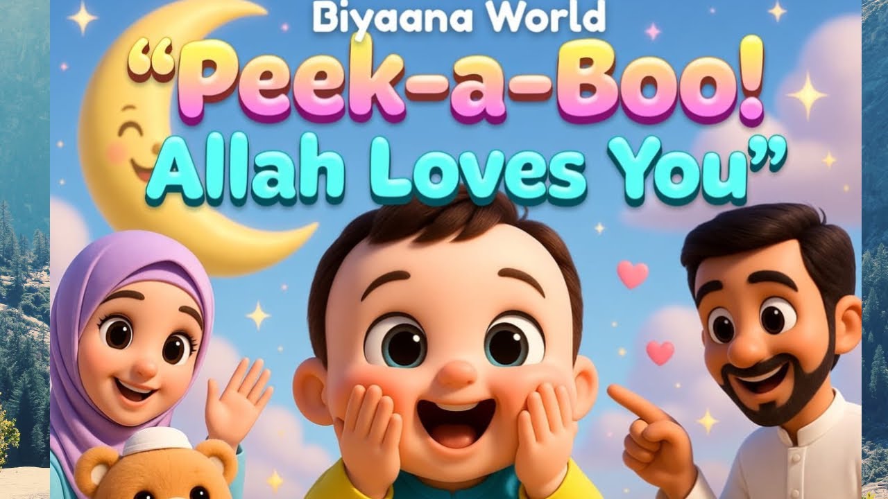 Peek a boo Islamic version rhyme|| English rhymes #viral #islamicrhymes #disney #nurseryrhyme #kids
