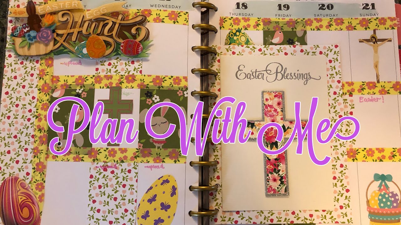 Plan With Me | Easter Theme | Happy Planner