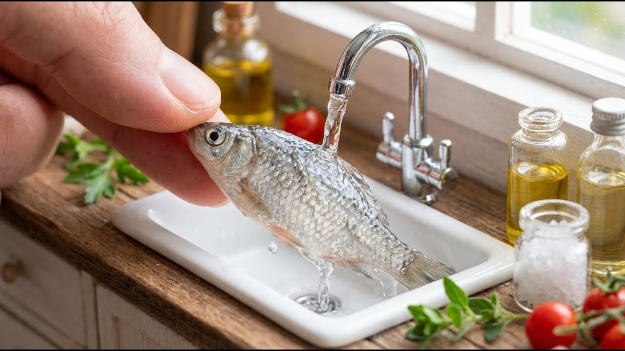 World’s Smallest Fish Curry | Miniature Cooking