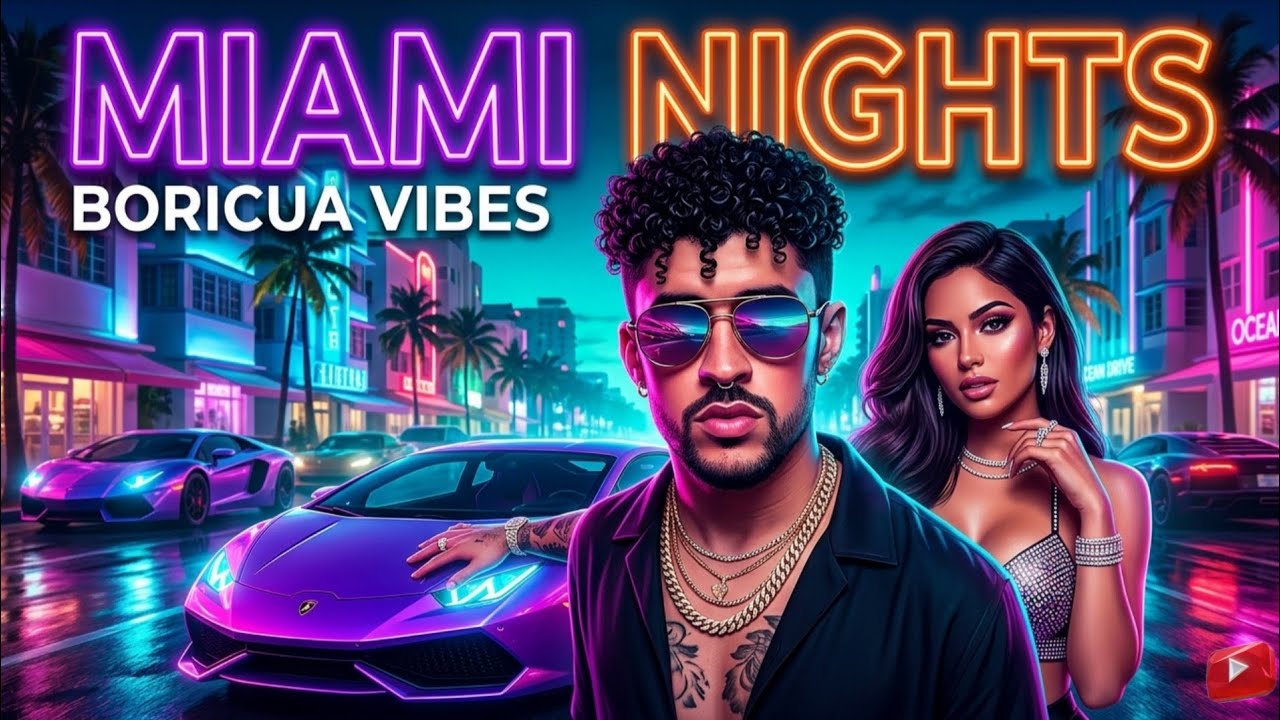 Miami Nights, Boricua Vibes 🌴🔥 (Music) | Latin Trap Reggaeton Miami Party Anthem
