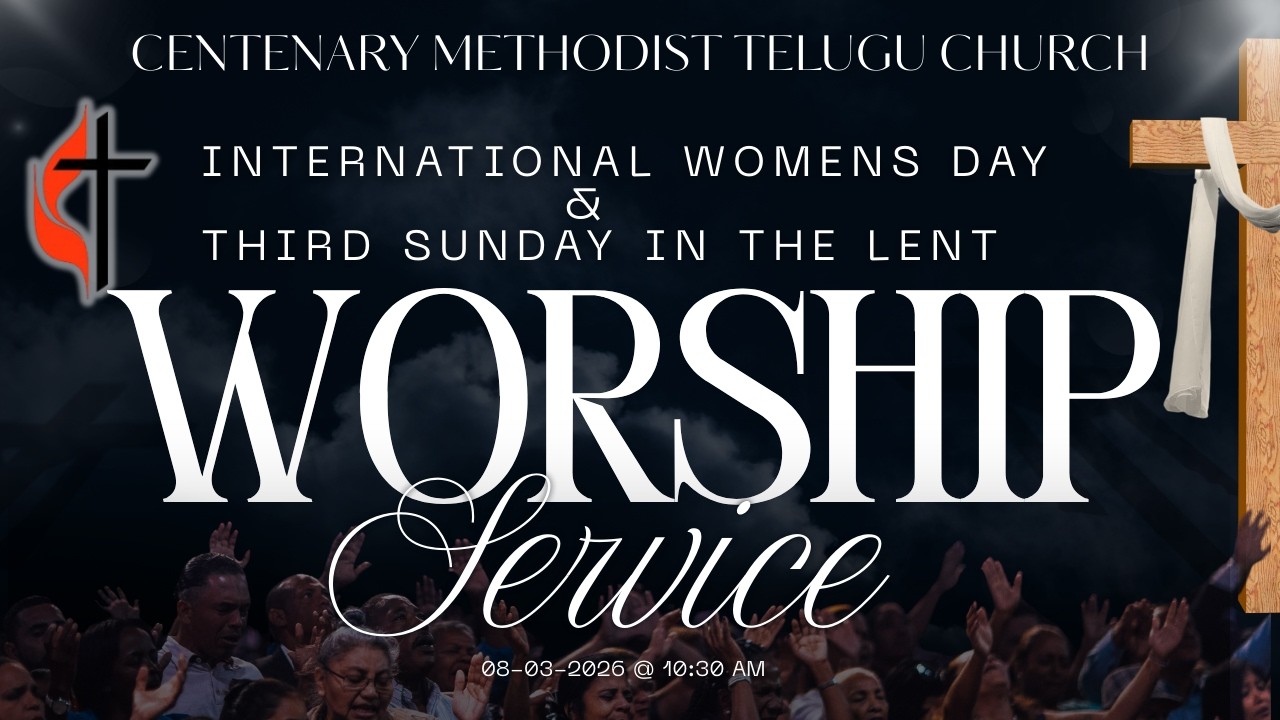 Sunday Worship Service  || 08-03-2026 || 10:30 AM || Centenary Methodist Telugu Church