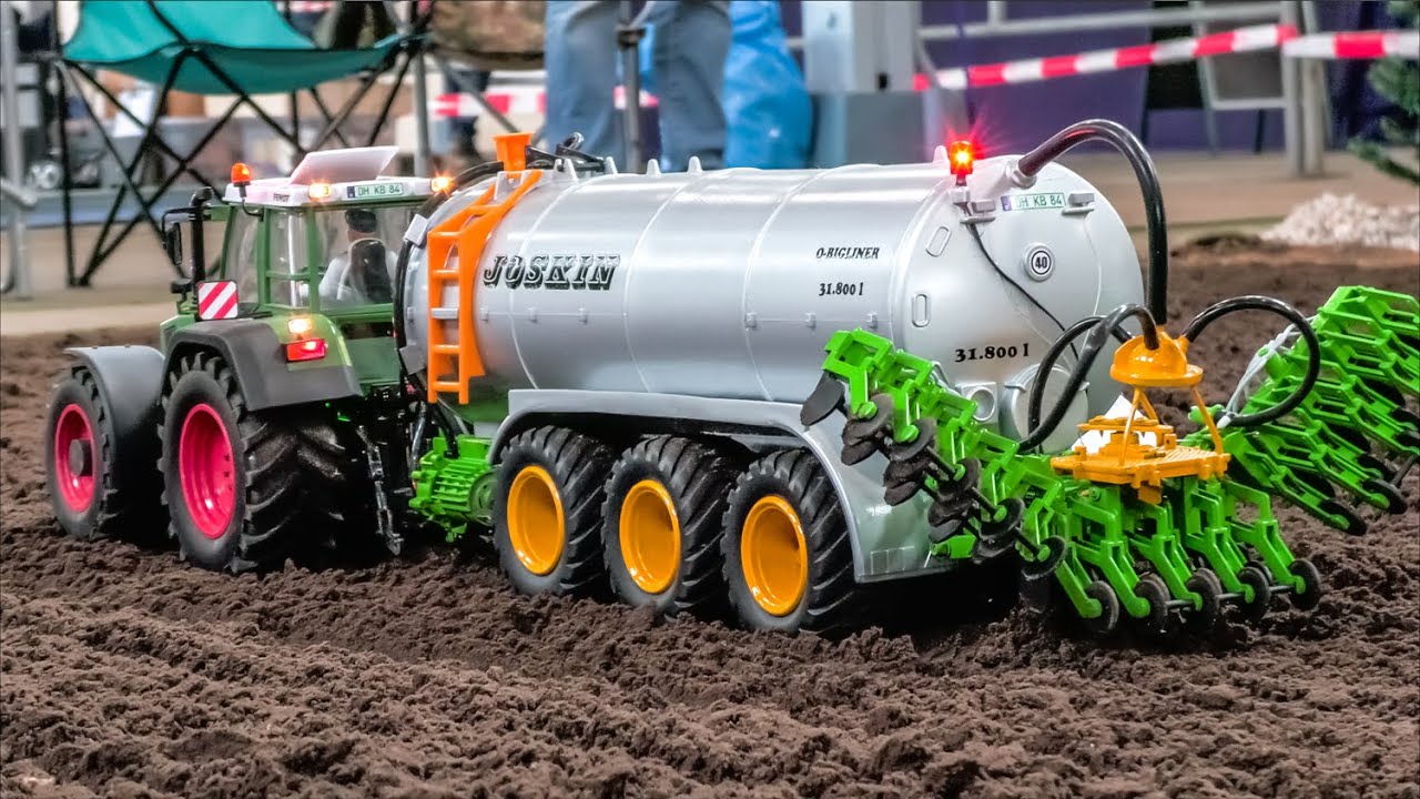 STUNNING RC FARMING! RC CASE  FENDT, DEUTZ TRACTORS AT WORK!