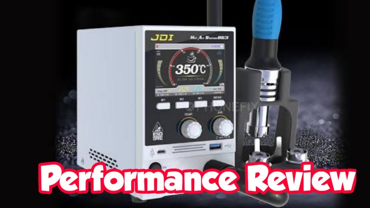 Jdi Hot Air Gun 863 Review And Performance only 60 secend Deker Cpu remove #Mahadi GSM technician