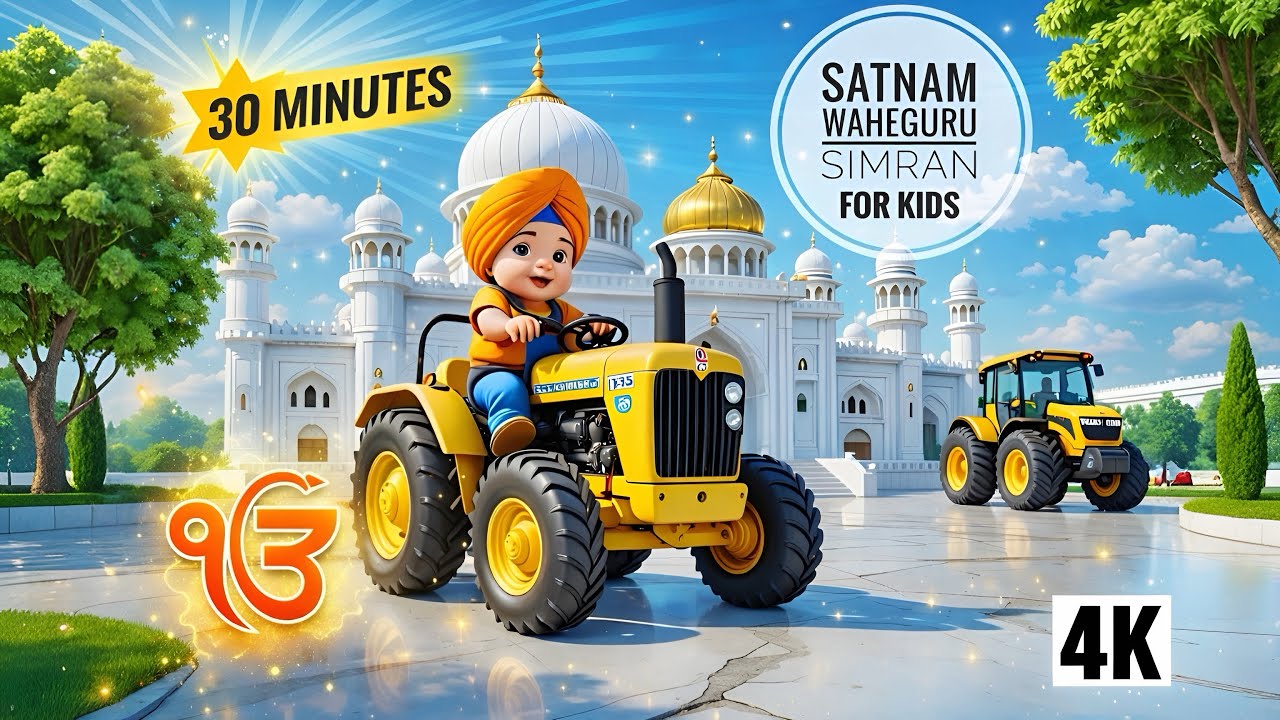 Satnam Waheguru Simran for Babies & Kids (ਸਤਿਨਾਮ ਵਾਹਿਗੁਰੂ) | Gentle Peaceful Sleep Gurbani
