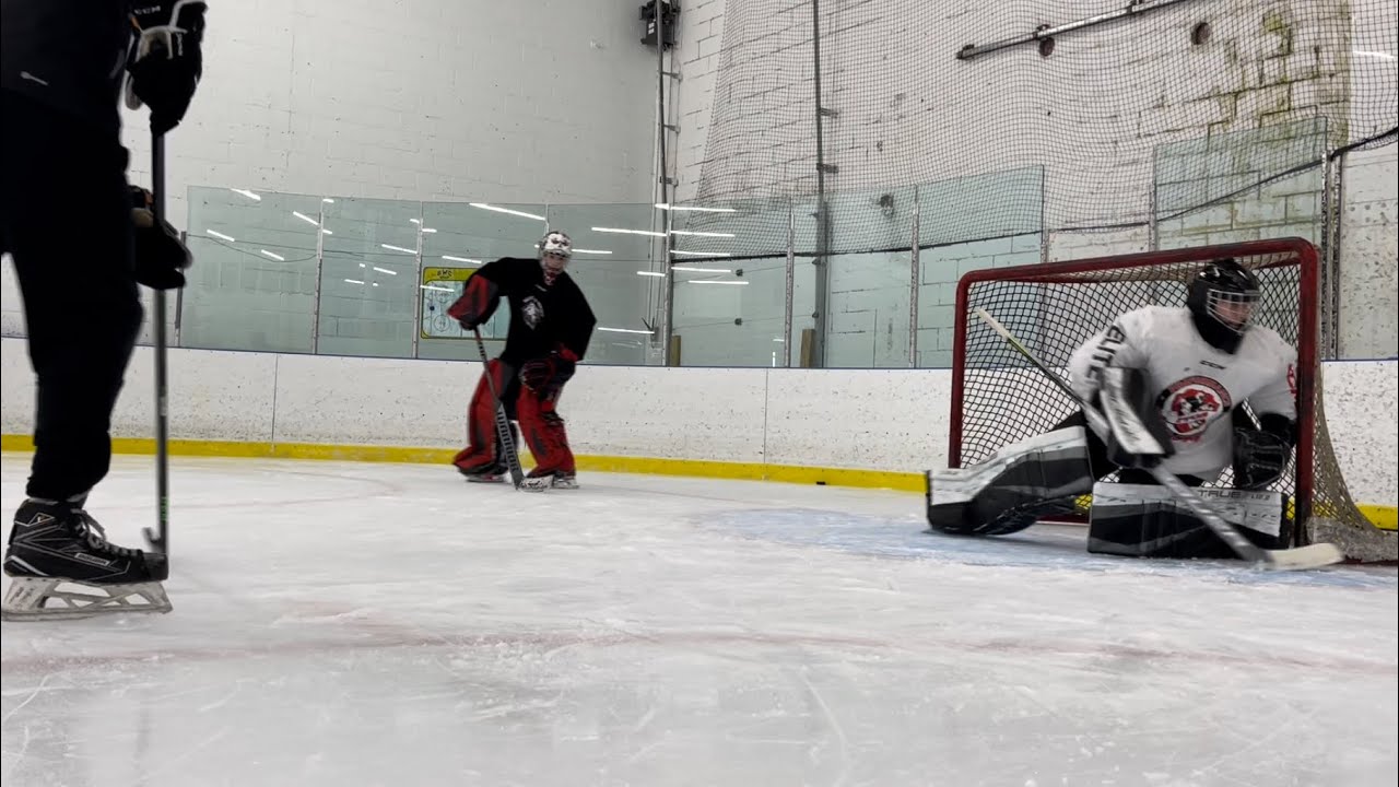 Hockey Goalie Training : RVH Bump Outs with Back Door