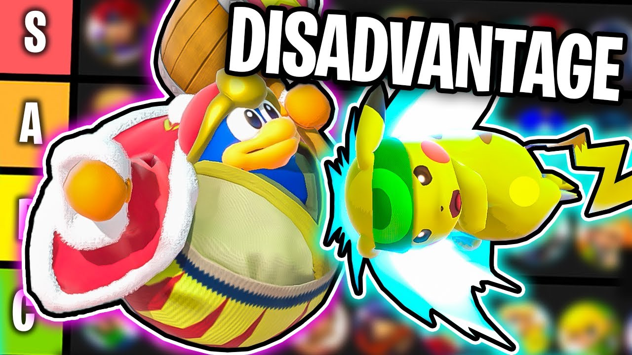 SMASH BROS ULTIMATE TIER LIST (Disadvantage)