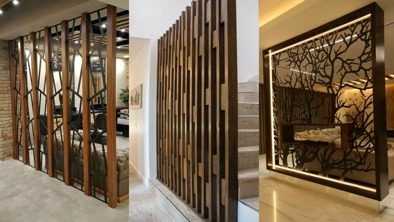 150 Rooom divider ideas - living room partition wall designs 2023