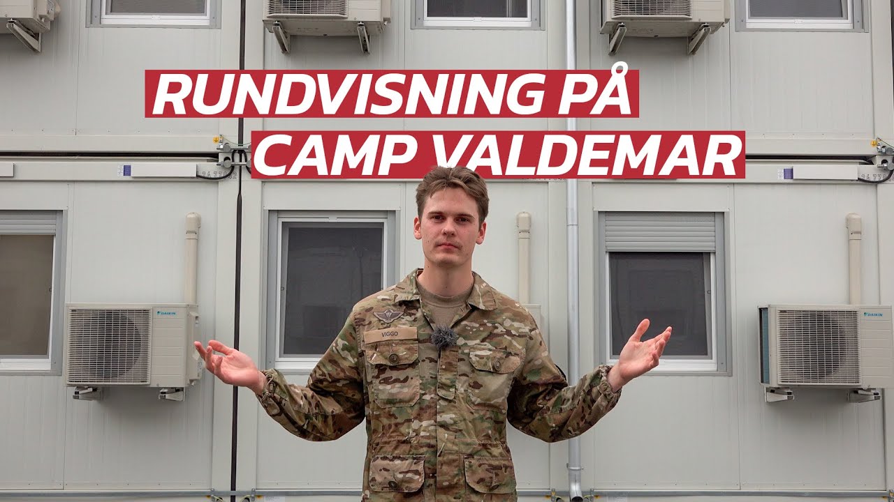 SOLDATENs RUNDVISNING på Camp Valdemar i Letland
