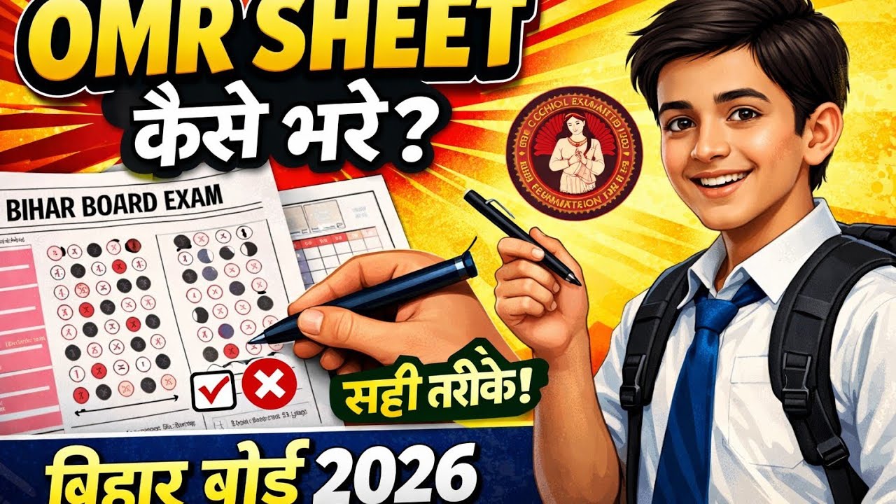 OMR  शीट कैसे भरें BIHAR Board 2026