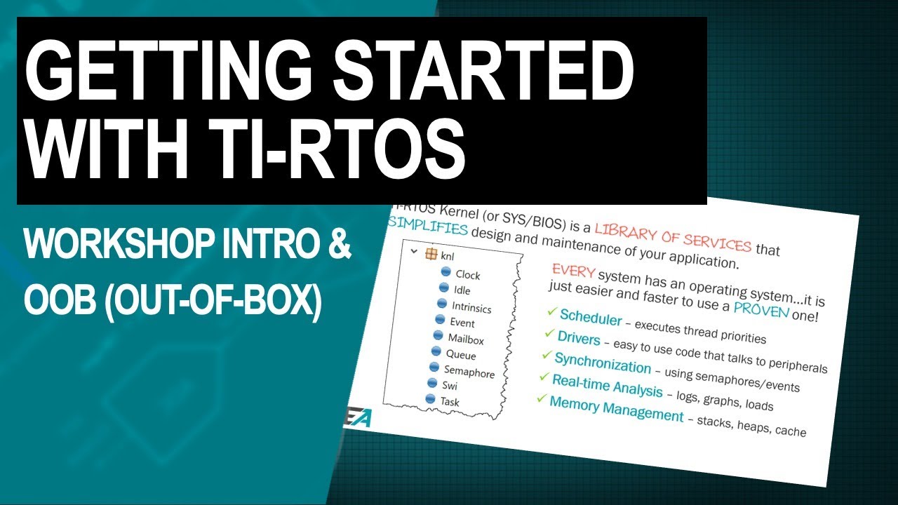 Getting Started with TI-RTOS: Chapter 0—workshop intro & OOB