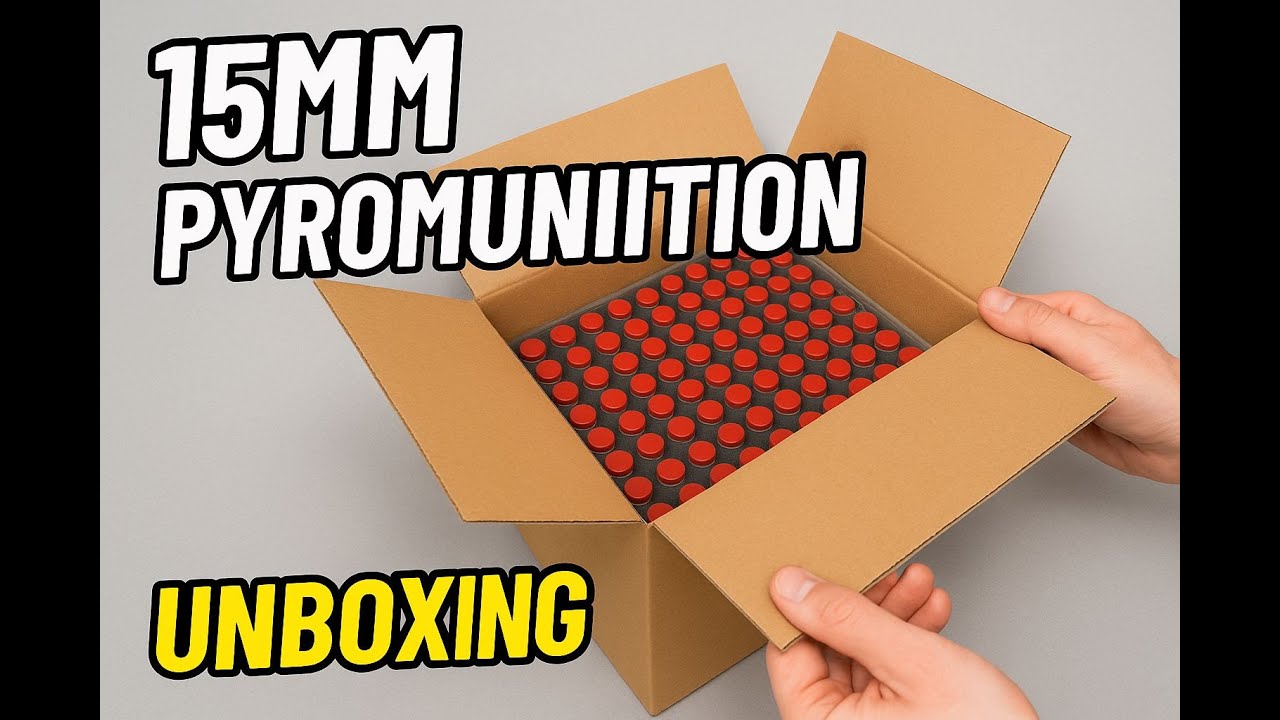 Unboxing Pyrotechnik Schreckschuss 15mm Pyromunition 5