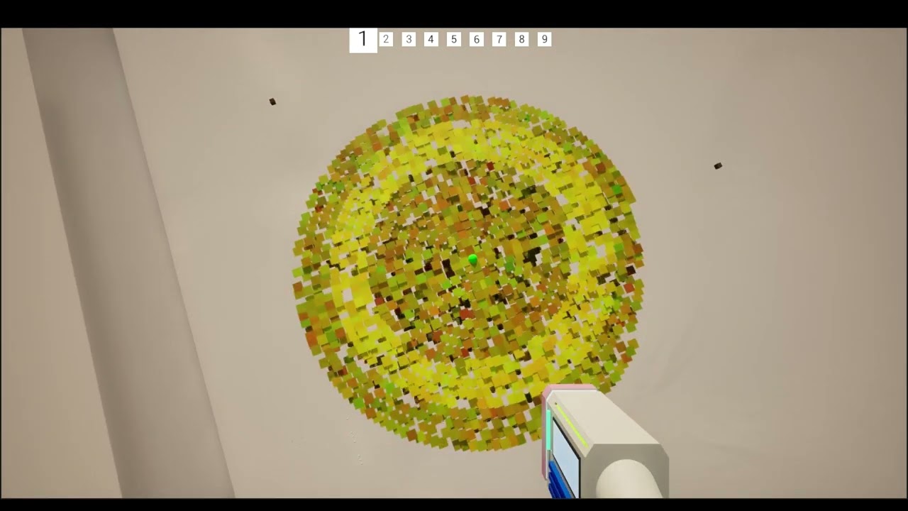 First Person Data Explorer - Clustering with Value Color Sequencing (Data Visualization Concept)