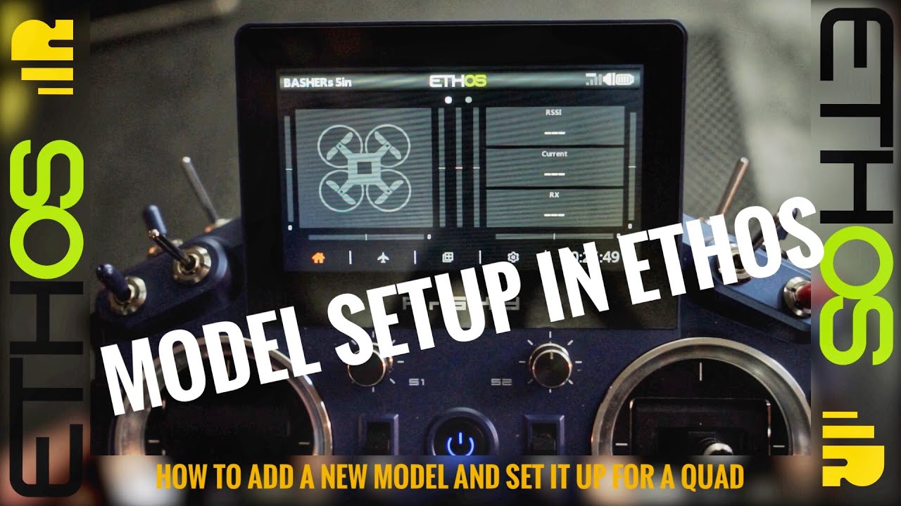 ETHOS and  FrSky Tandem x20: Model setup for a quadcopter