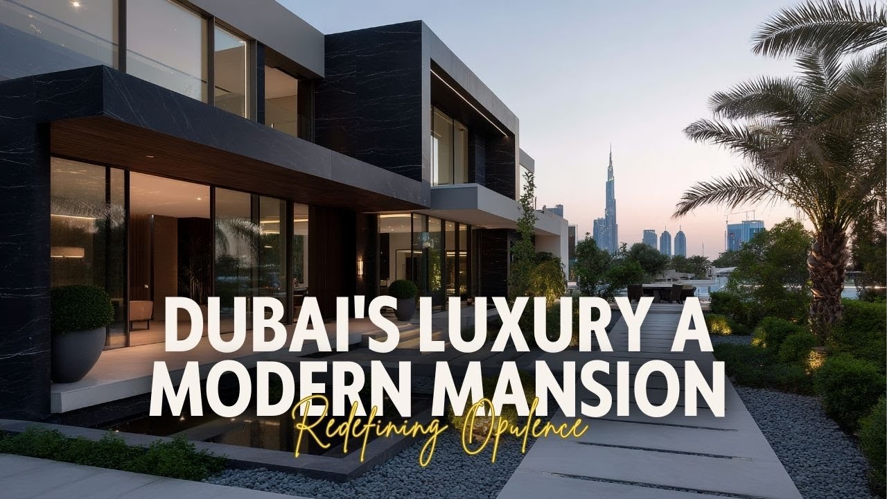 Dubai's New Age Luxury A Modern Mansion Redefining Opulence